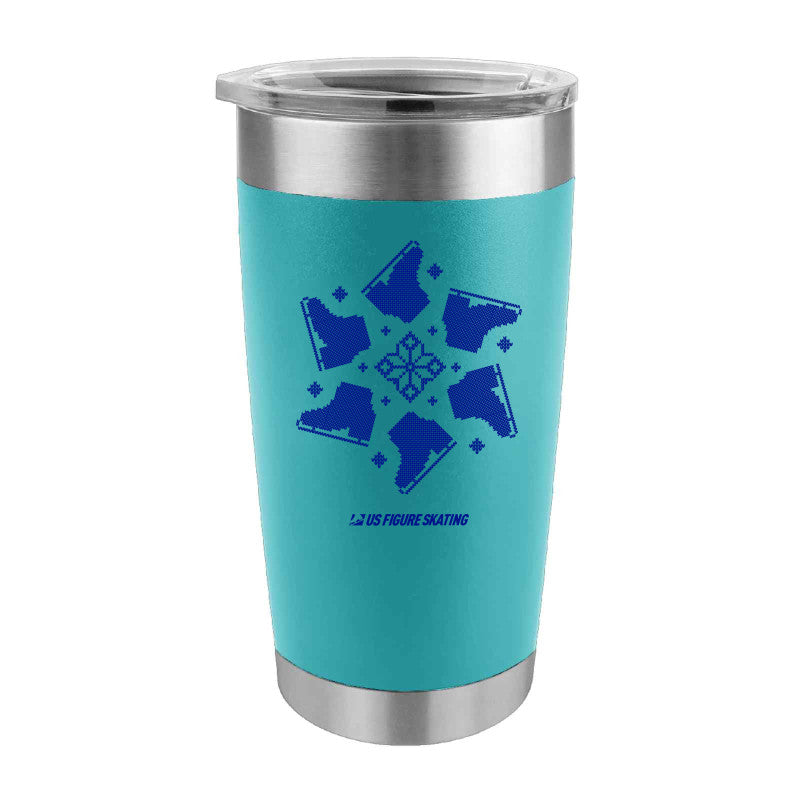 Plastic Snowflakes Tumbler