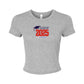 Class of 2025 Bella + Canvas Ladies' Micro Ribbed Baby Tee Red Logo