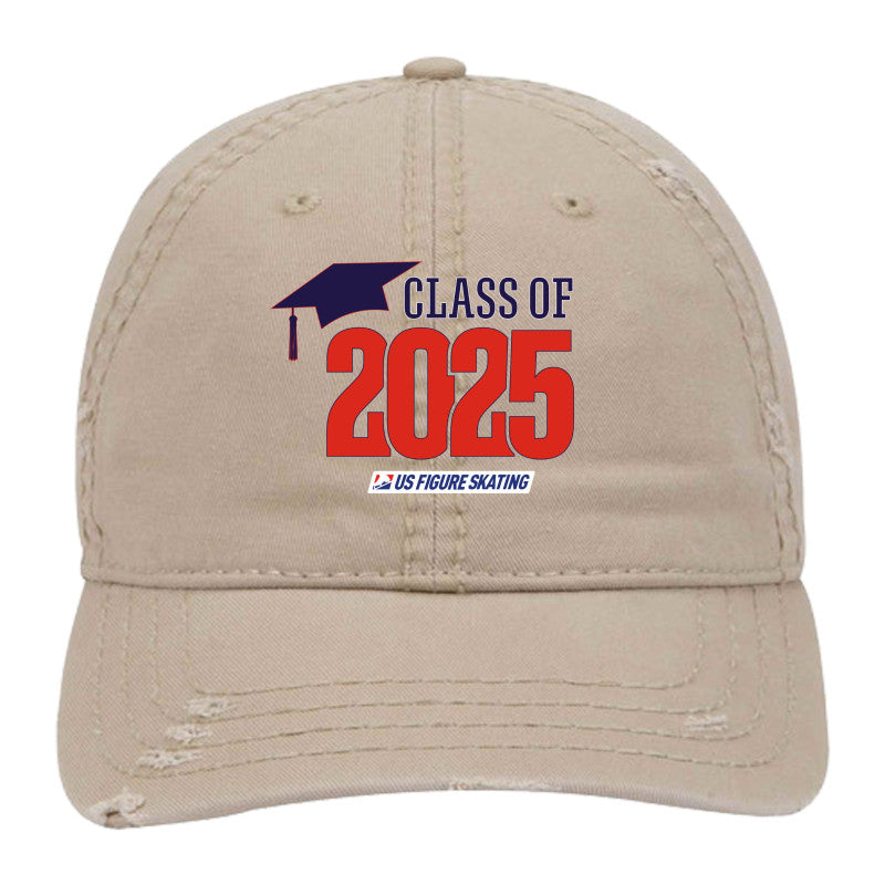 Class of 2025 OTTO CAP 6 Panel Low Profile Dad Hat Red Logo