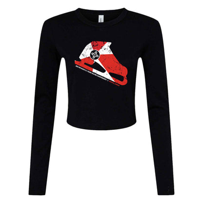 2025 U.S. Figure Skating Championships Bella + Canvas Ladies' Micro Ribbed Long Sleeve Baby Tee