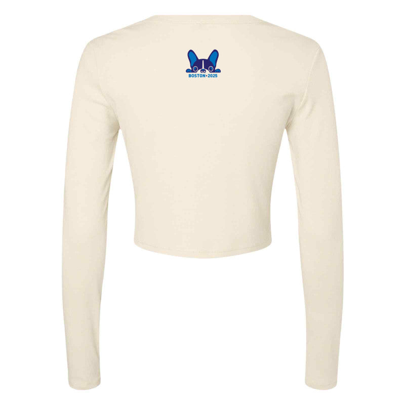 World Figure Skating Championships® 2025, Bella + Canvas Ladies' Micro Ribbed Long Sleeve Baby Tee