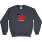 Class of 2025 Embroidered Gildan Heavy Blend Crewneck sweatshirt Red Logo