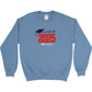 Class of 2025 Embroidered Gildan Heavy Blend Crewneck sweatshirt Red Logo