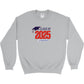 Class of 2025 Embroidered Gildan Heavy Blend Crewneck sweatshirt Red Logo