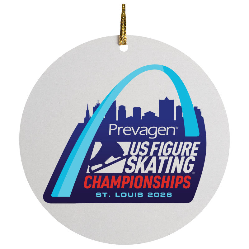 2026 U.S. Figure Skating Championships Christmas Ceramic Circle Ornament