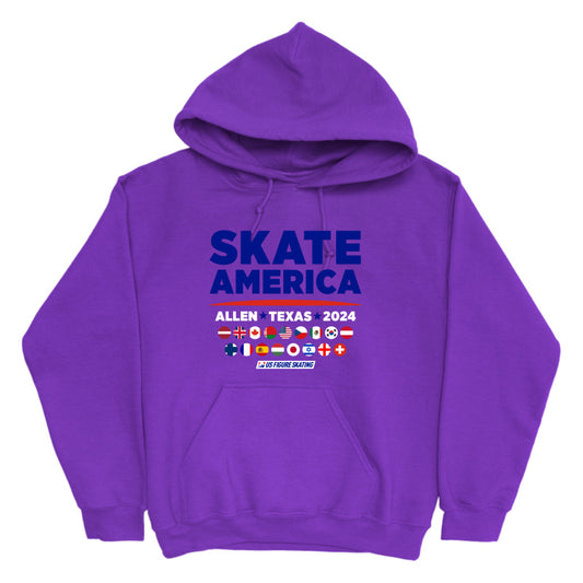 Skate America 2024, Unisex Fleece Perfect Pullover Hoodie 8.25 Oz