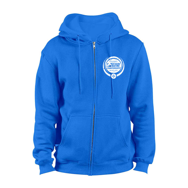 2025 U.S. Figure Skating Championships Threadfast Apparel Unisex Ultimate Fleece Full-Zip Hooded Sweatshirt