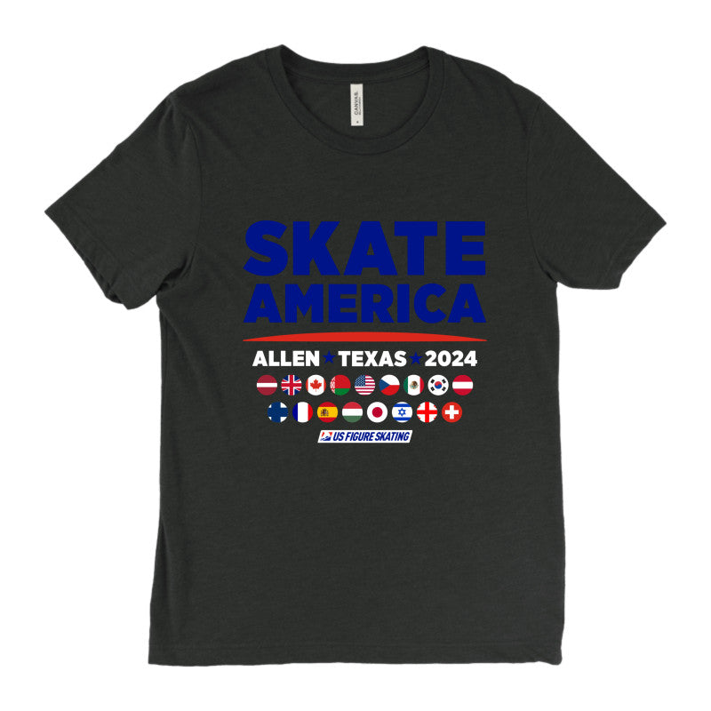 Skate America 2024, Bella + Canvas Unisex Triblend T-shirt