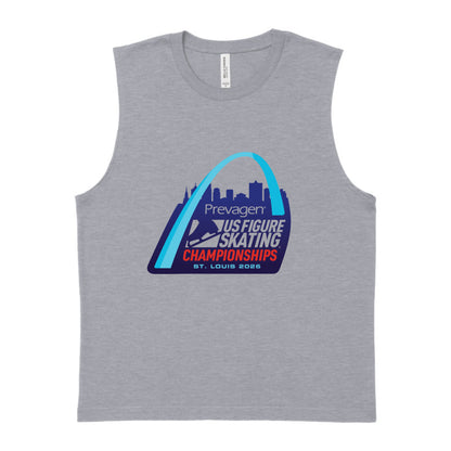 2026 U.S. Figure Skating Championships Bella + Canvas Unisex Jersey Muscle Tank