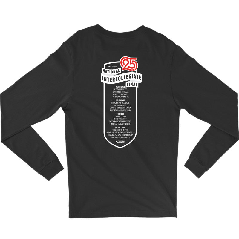 National Intercollegiate Final Team List, Bella + Canvas Unisex Jersey Long-Sleeve T-shirt