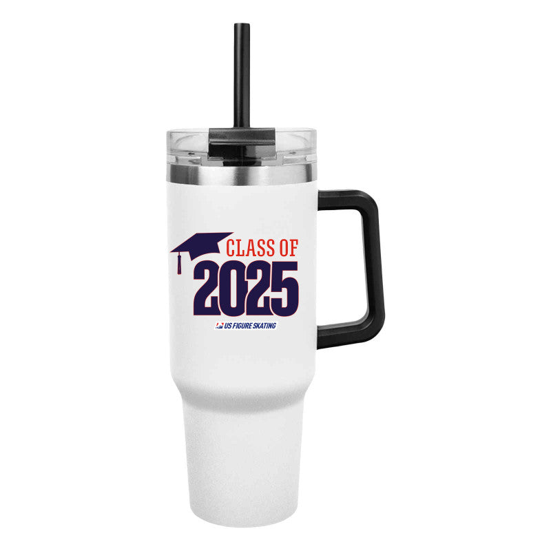 Class of 2025 40 Oz. Intrepid Stainless Steel Tumbler Navy Logo