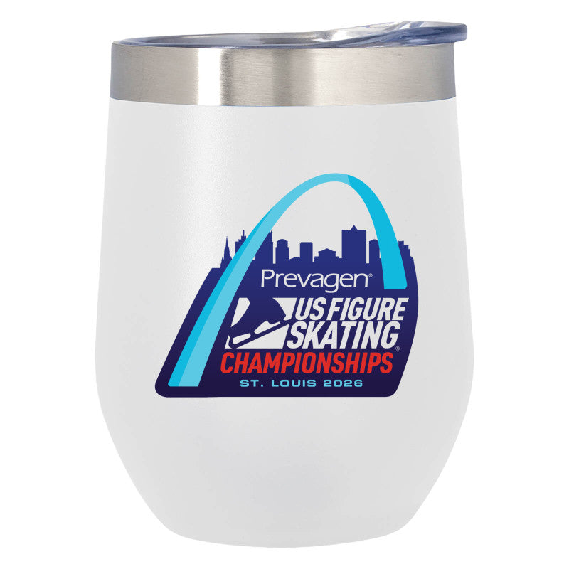 2026 U.S. Figure Skating Championships 12 oz. Vinay Stemless Wine Glass