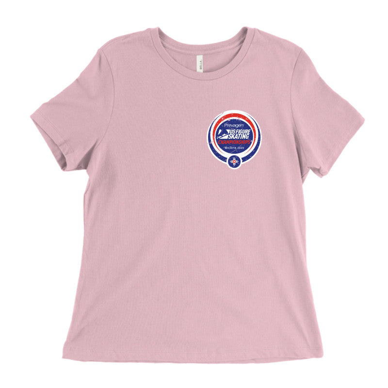 2025 U.S. Figure Skating Championships Bella + Canvas Women's Relaxed Jersey Tee