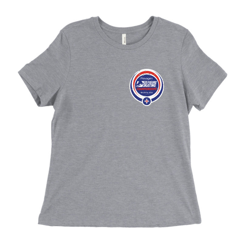 2025 U.S. Figure Skating Championships Bella + Canvas Women's Relaxed Jersey Tee