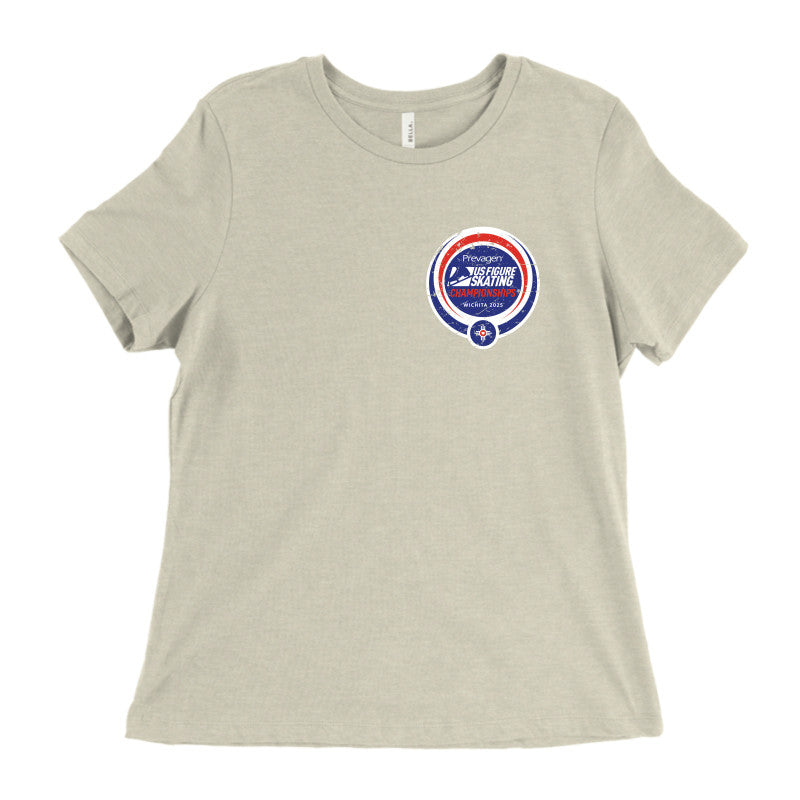 2025 U.S. Figure Skating Championships Bella + Canvas Women's Relaxed Jersey Tee