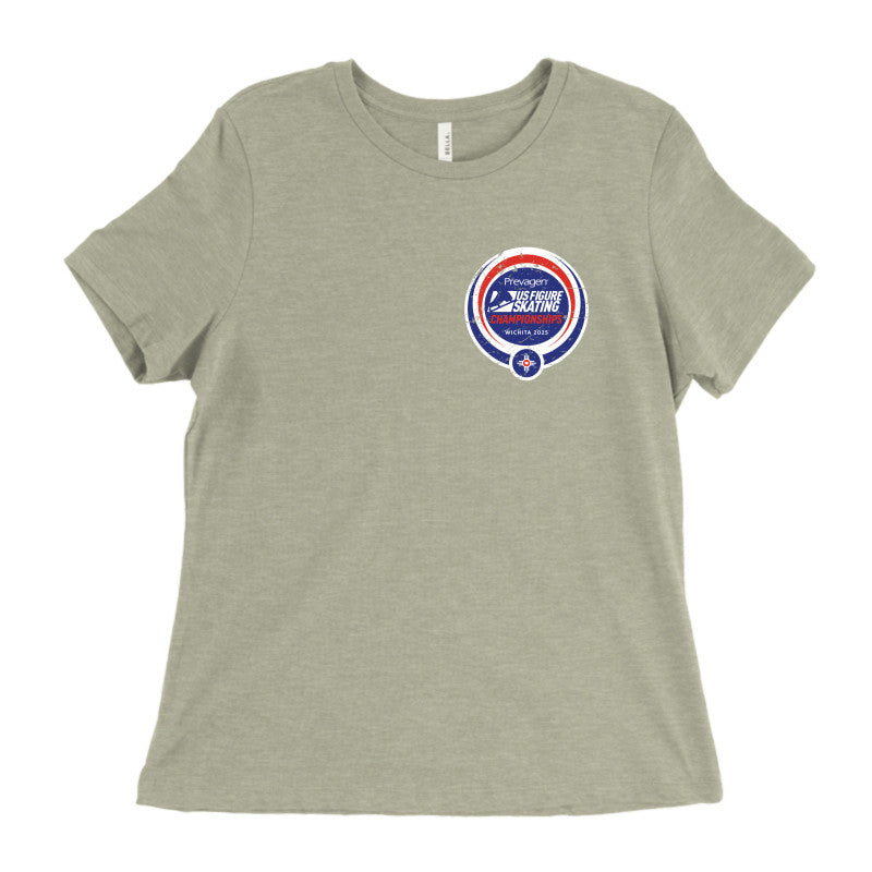 2025 U.S. Figure Skating Championships Bella + Canvas Women's Relaxed Jersey Tee