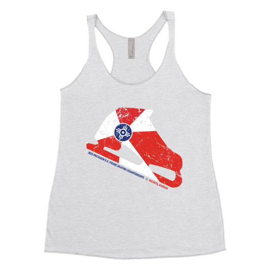 2025 U.S. Figure Skating Championships Next Level Apparel Ladies' Triblend Raceback Tank