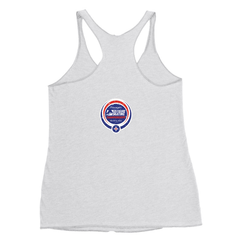 2025 U.S. Figure Skating Championships Next Level Apparel Ladies' Triblend Raceback Tank