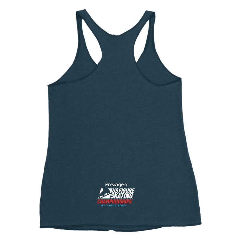 2026 U.S. Figure Skating Championships Next Level Apparel Ladies' Triblend Raceback Tank