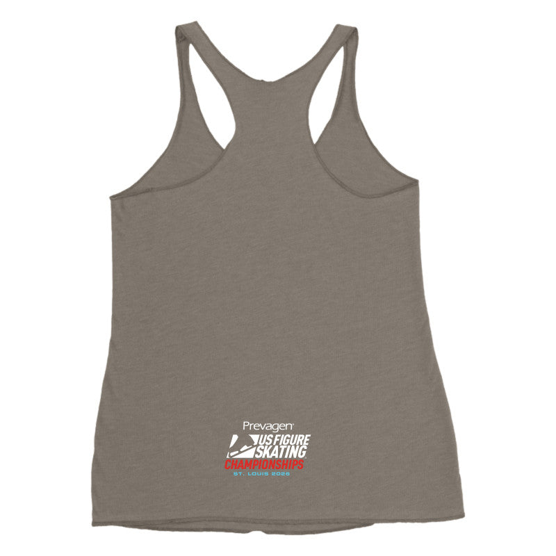 2026 U.S. Figure Skating Championships Next Level Apparel Ladies' Triblend Raceback Tank