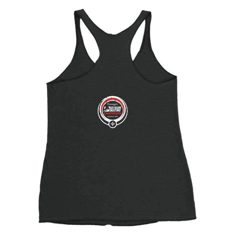 2025 U.S. Figure Skating Championships Next Level Apparel Ladies' Triblend Raceback Tank