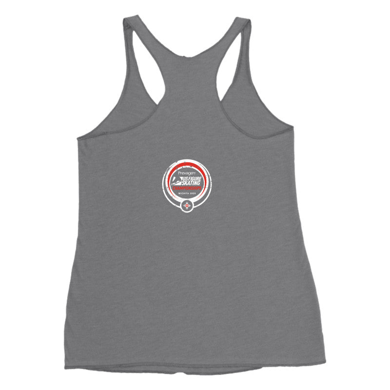 2025 U.S. Figure Skating Championships Next Level Apparel Ladies' Triblend Raceback Tank