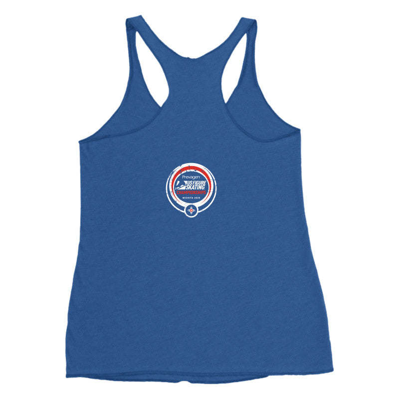 2025 U.S. Figure Skating Championships Next Level Apparel Ladies' Triblend Raceback Tank