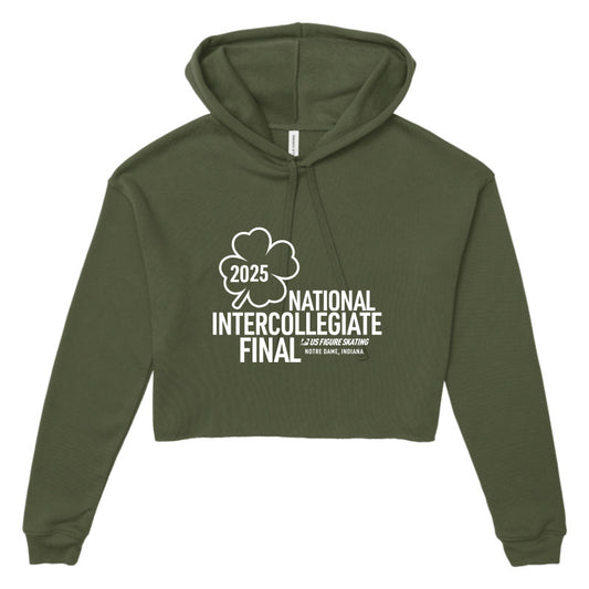 2025 Intercollegiate Final Bella + Canvas Women's Cropped Fleece Hoodie