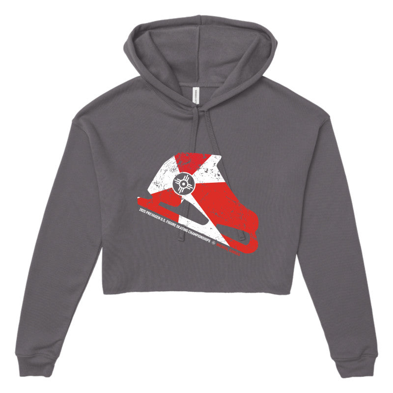 2025 U.S. Figure Skating Championships Bella + Canvas Women's Cropped Fleece Hoodie