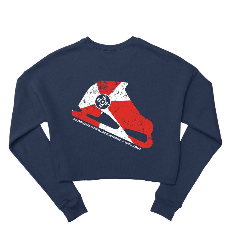 2025 U.S. Figure Skating Championships Bella + Canvas Ladies' Cropped Fleece Crew