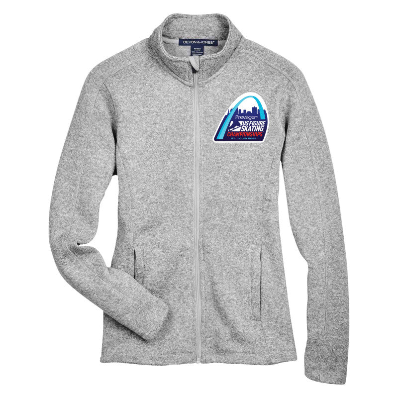 2026 U.S. Figure Skating Championships Devon & Jones Ladies' Bristol Full-Zip Sweater Fleece Jacket