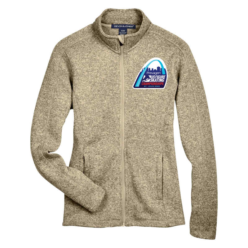 2026 U.S. Figure Skating Championships Devon & Jones Ladies' Bristol Full-Zip Sweater Fleece Jacket