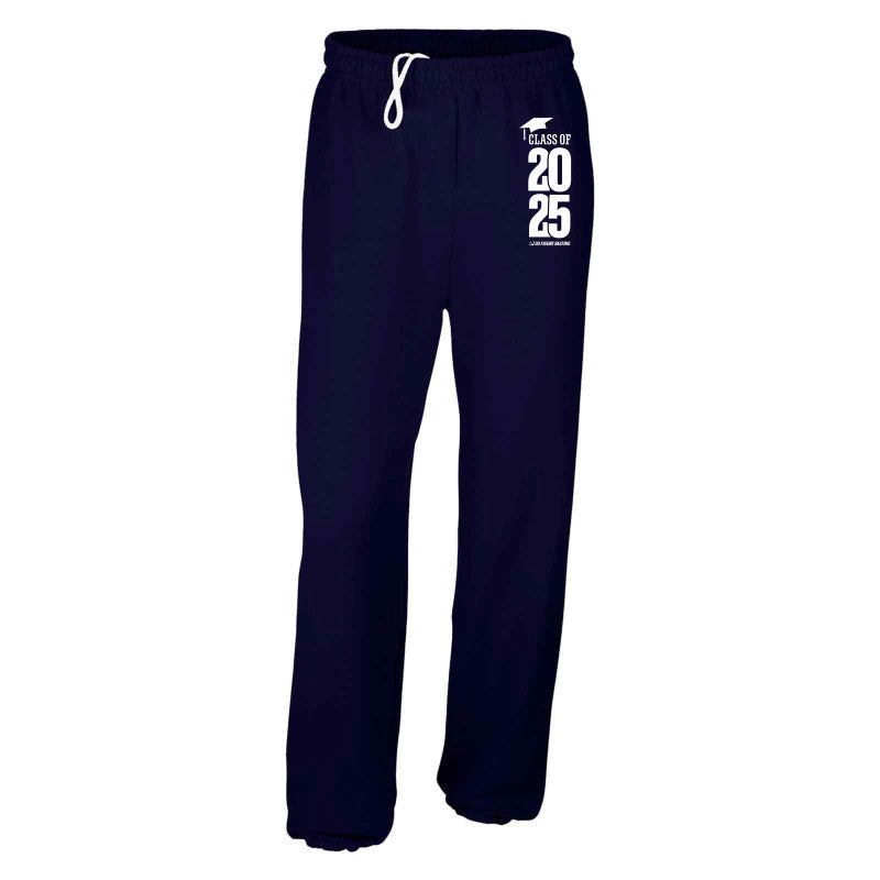 Class of 2025,Gildan Adult Heavy Blend™ Sweatpants White Logo