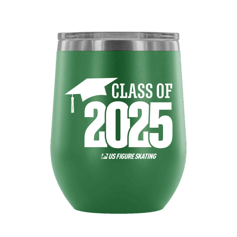 Class of 2025 12 oz wine tumbler