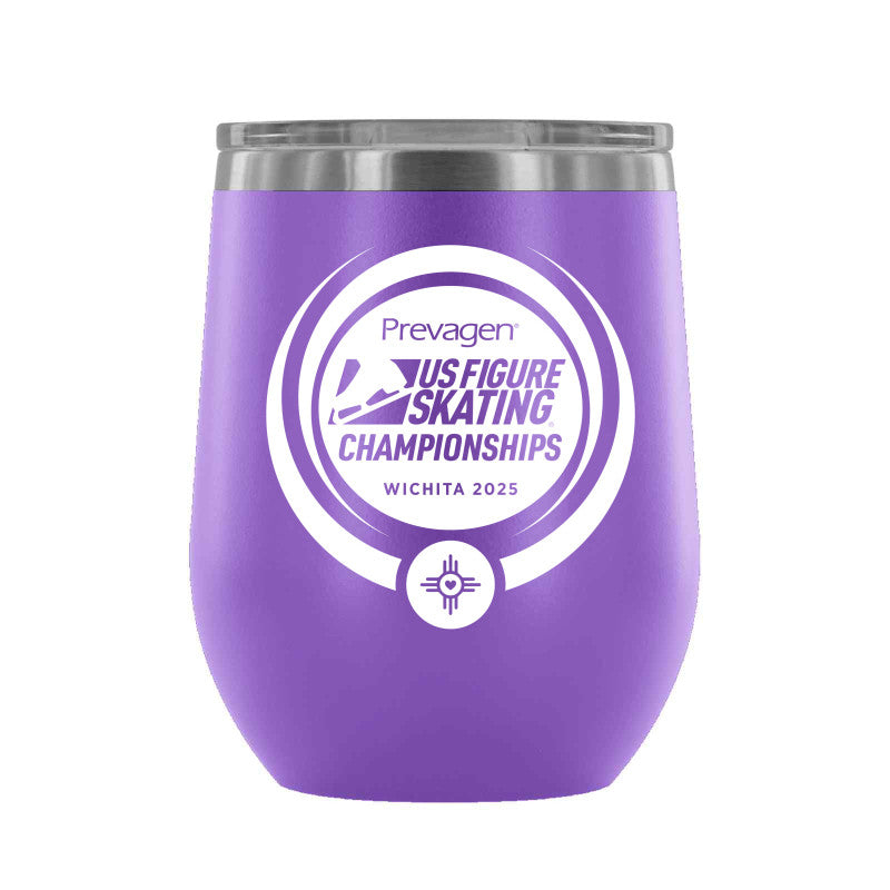 2025 U.S. Figure Skating Championships 12 oz wine tumbler