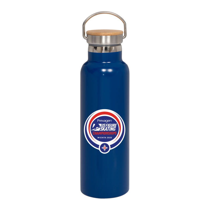 2025 U.S. Figure Skating Championships Prime Line 20oz Vacuum Bottle With Bamboo Lid