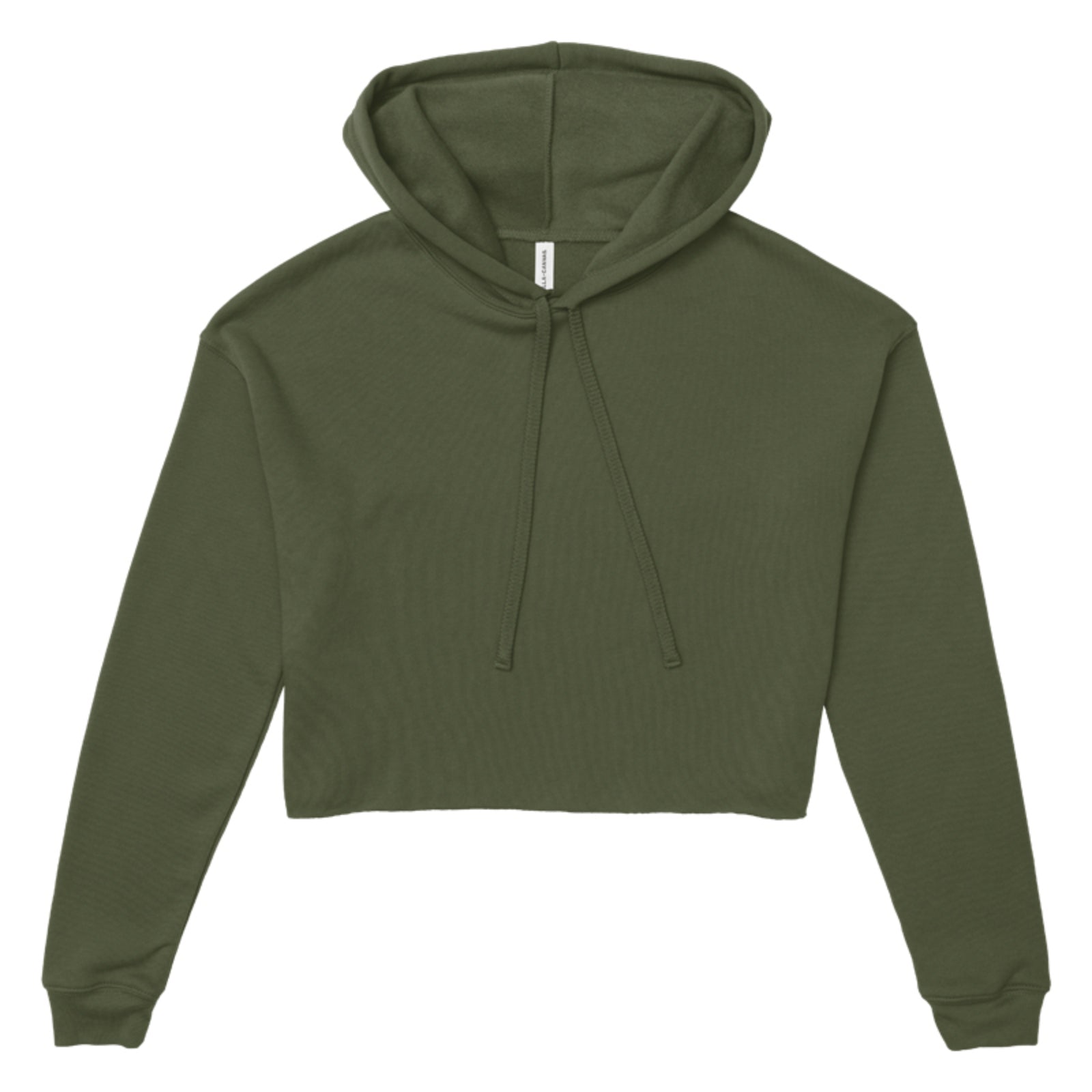 Unisex order green boho Christmas cropped fleece hoodie