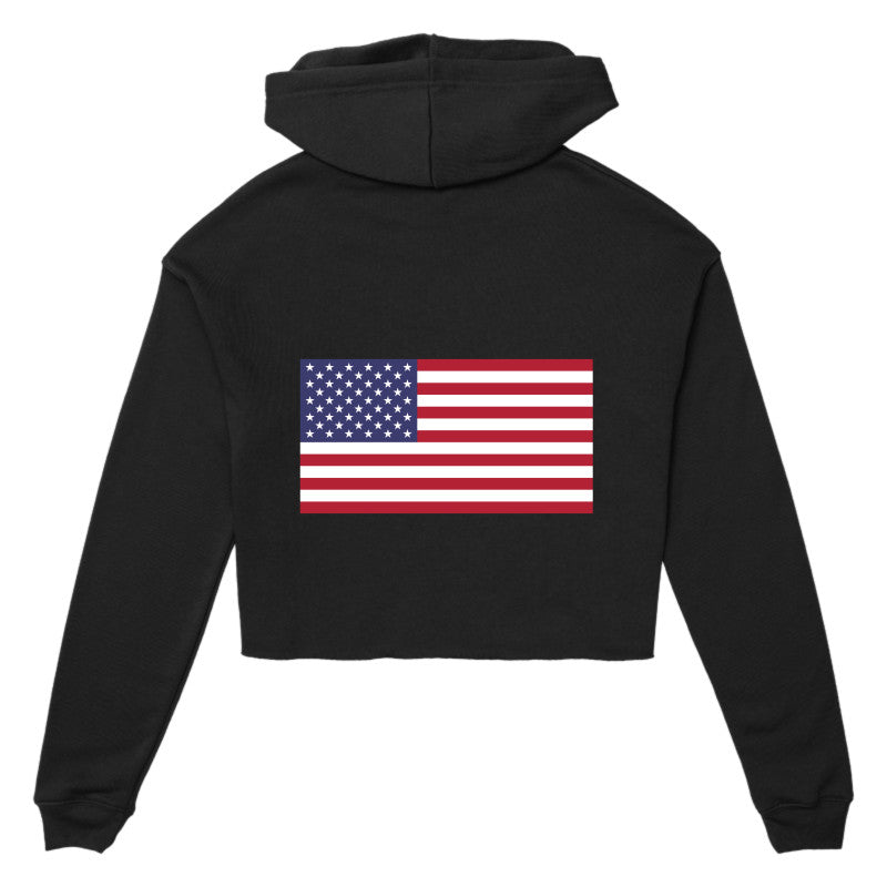 Team USA, Bella + Canvas Women's Cropped Fleece Hoodie